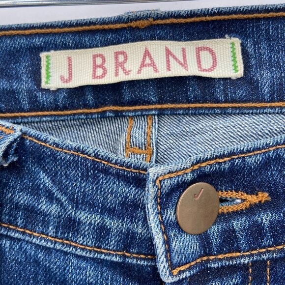 J Brand Pencil Leg Raw Hem Denim Blue Casual Jeans Size 25 - Picture 6 of 9